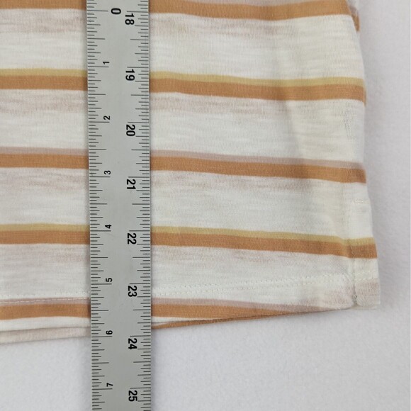 Patagonia Womens S Mainstay Sunset Stripe Tan Beige White Tank Top Cotton Blend - Picture 4 of 6